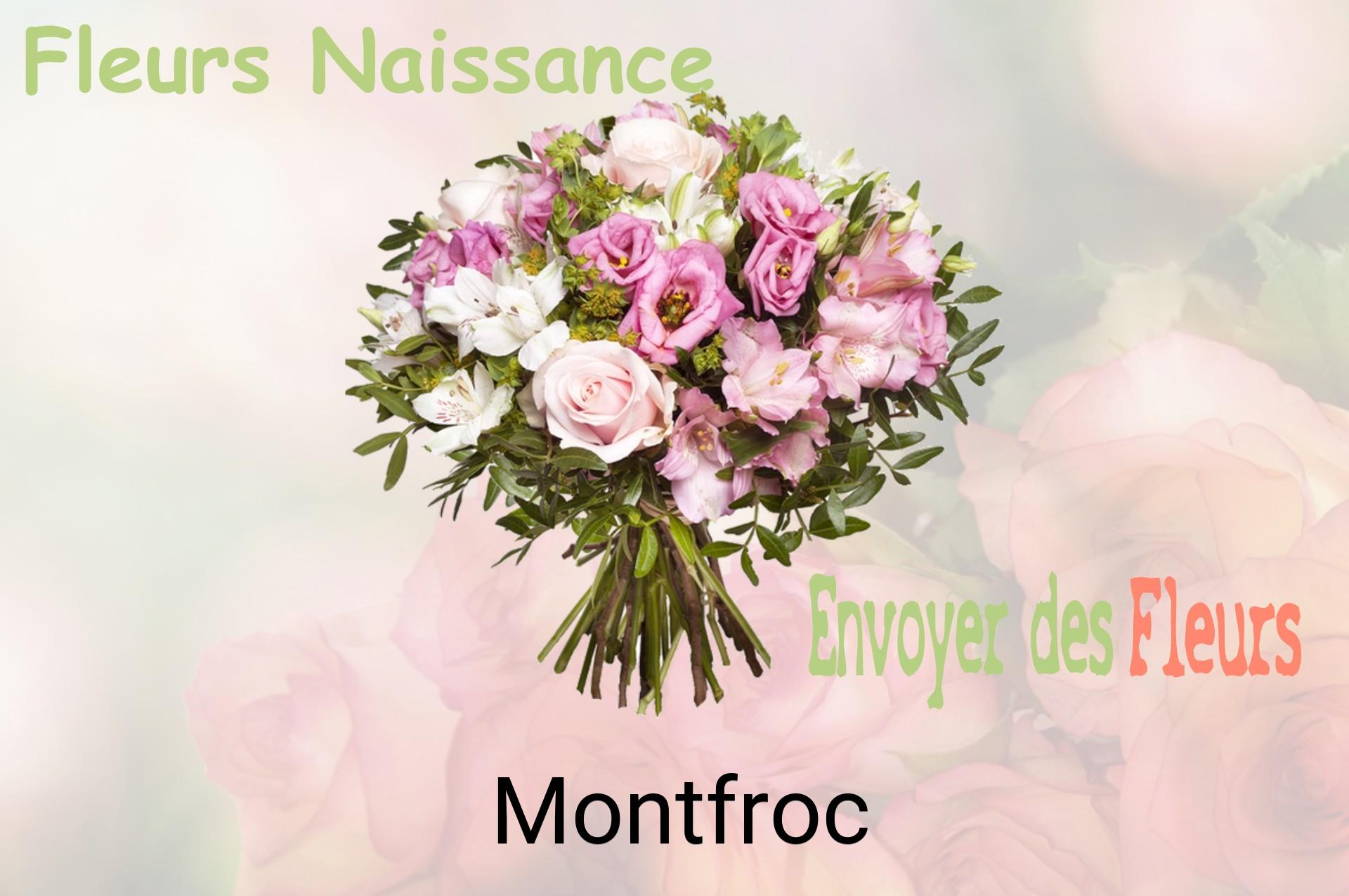 Bouquet de fleurs de naissance livré à Montfroc